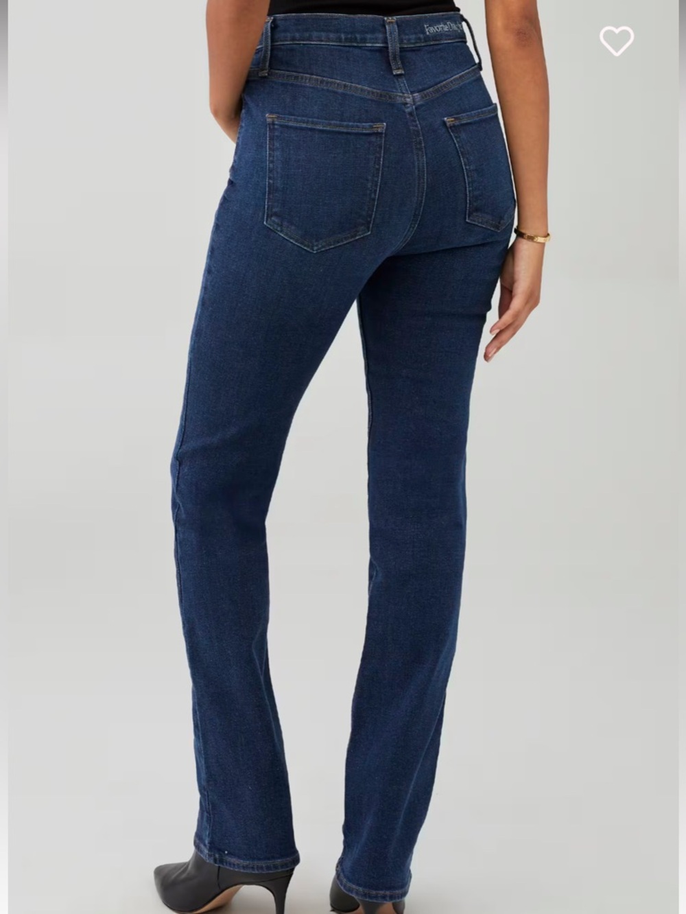 Favorite Daughter The Valentina Dark Indigo High-Rise Boot-Cut Jeans - Picture 2 of 13